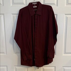 Classic Maroon Dress Shirt for Men